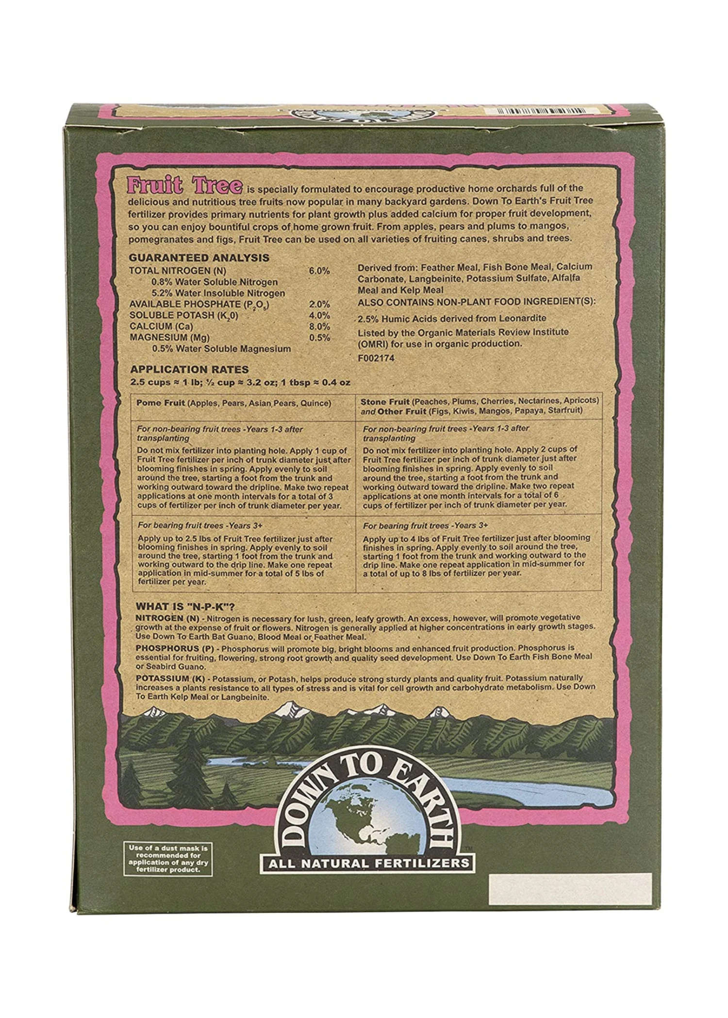 Fruit Tree 6-2-4 Organic Fertilizer Blend, 5lb - Image 4